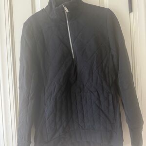 lululemon athletica Black Quilted Sweatshirt